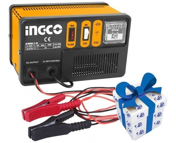 Cargador De Bateria Moto Auto Ing-cb1501 Ingco 6/12v +regalo