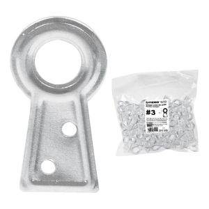 Gancho Para Cuadro Acero 25mm 2 Agujeros Paq 100un Fiero