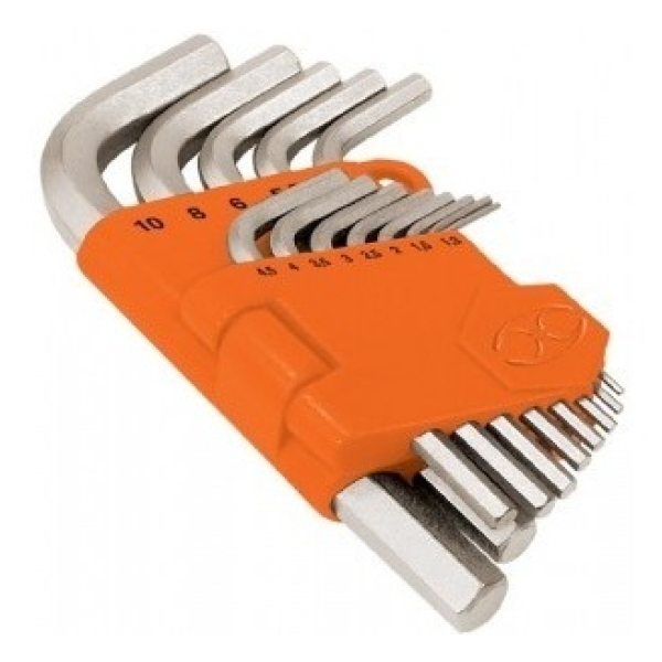Jgo.13 Llaves Allen-estuch.plást.1,3 A 10mm Truper All-1