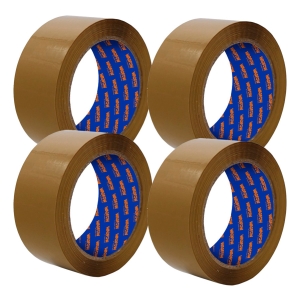 Pack 4 Cinta De Empaque Marron 100mt X 48mm Wadfow Wpn1h30
