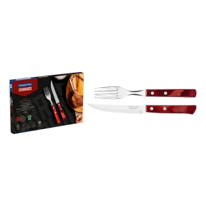 Set De Cubiertos Polywood Rojo Tramontina 12 Pzas 21199/703