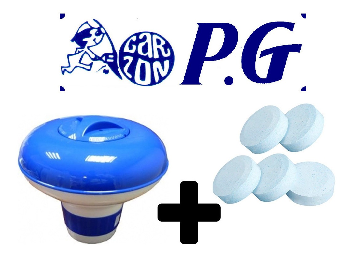 Boya De Plástico Grande Goldex + Tarro X 5 Pastillas Cloro