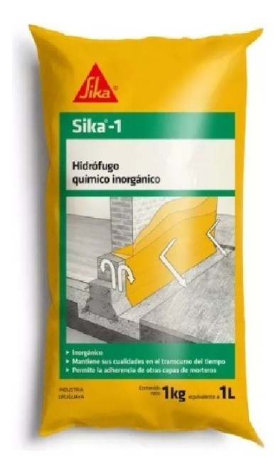 Pack 10 X 1lt Hidrofugo Liquido Aditivo Sika 1 Sache P G