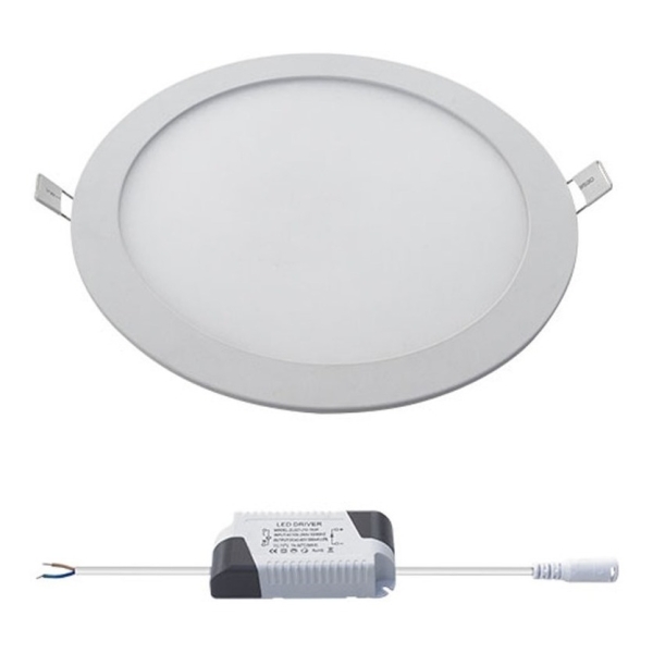 Panel Spot Luz Led Fria 24w De Embutir Para Cielos Rasos