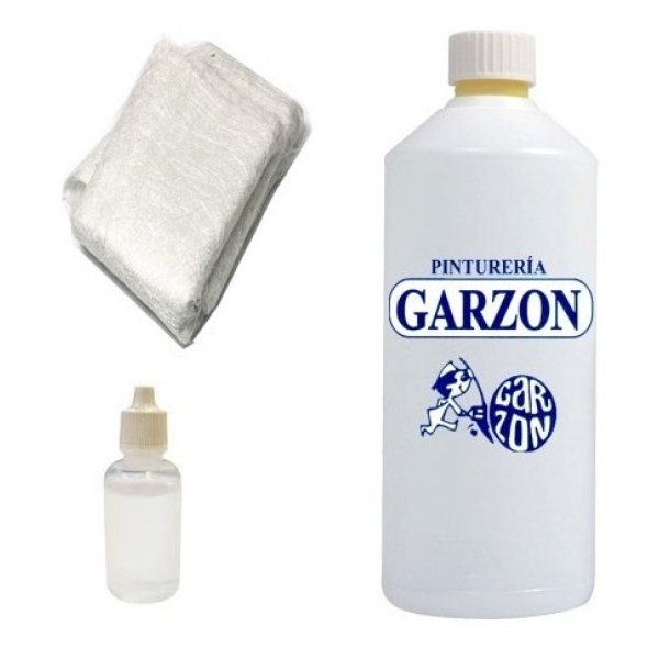 1/2lt Resina Poliester + Catalizador + 1 Paquete De Fibra