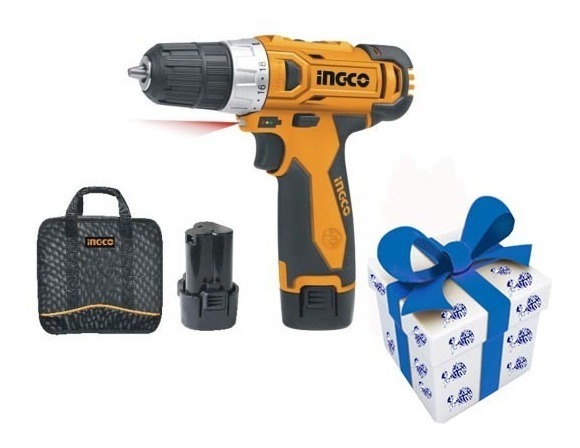 Taladro Atornillador Cdli228120-2 Ingco 2 Bat 12v + Regalo !