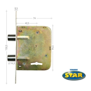 Cerradura Cerrojo De Seguridad Star 400 S 2 Años D Garantia!