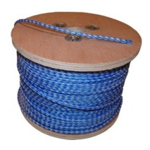 Cuerda Monofil. Trenzada Hueca Azul Y Bca. 4mm. X 220m. C/ca