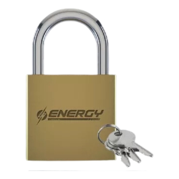 Candado De Bronce Rectangular 20mm Energy Pl20