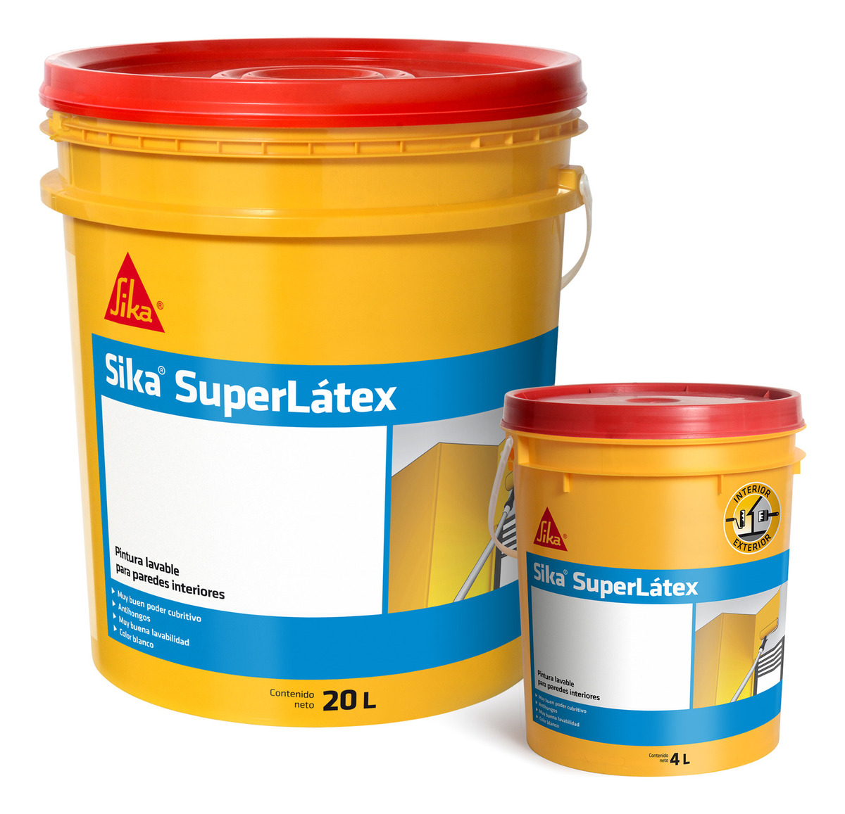 20l+4l Pintura Sika Superlatex Int Ext Super Lavable