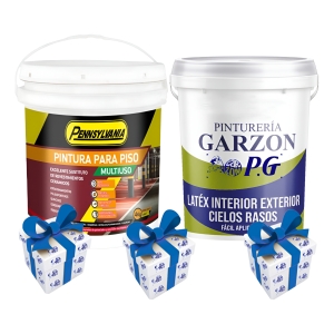 20lt Pintura P/ Pisos Multiuso Pennsylvania + 18lt Latex P G