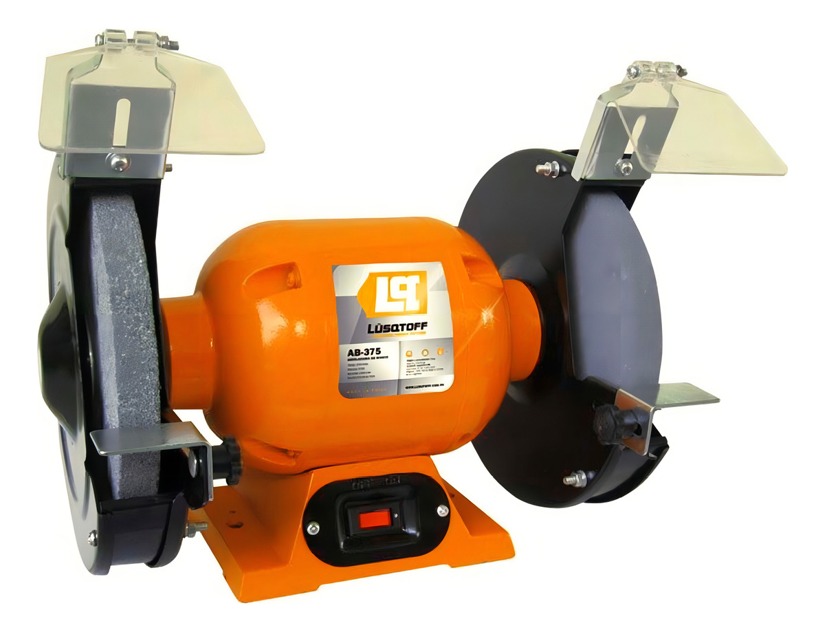 Amoladora De Banco 375w Lusqtoff Color Naranja