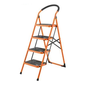 Escalera De Metal 4 Escalones Anchos Wokin 150kg Pg