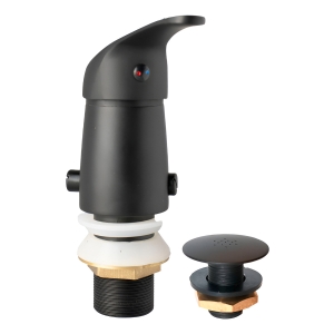 Monocomando Bidet Con Transferencia Cartucho 35mm Negro Mate