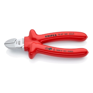 Alicate Corte Diagonal 160mm Aislado 1000v - Knipex Kn1655