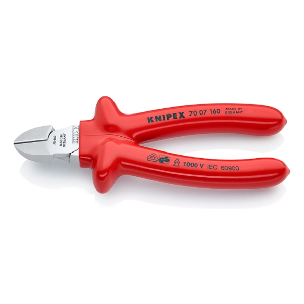Alicate Corte Diagonal 160mm Aislado 1000v - Knipex Kn1655