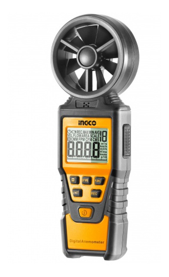 Anemometro Digital Medidor De Velocidad De Aire Viento Ingco