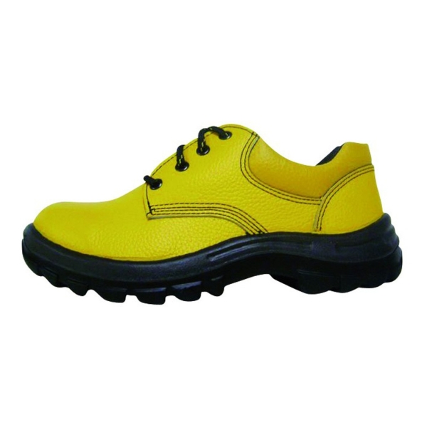 Zapato De Cuero Amarillo Punta Plastica Talle:34 Worksafe