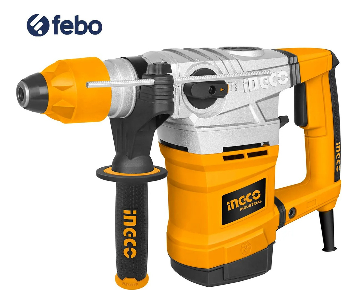 Ff Rotomartillo Ingco Rh18008 Sds Plus 1800w 7jou Industrial Color Amarillo Frecuencia 50 Hz/60 Hz