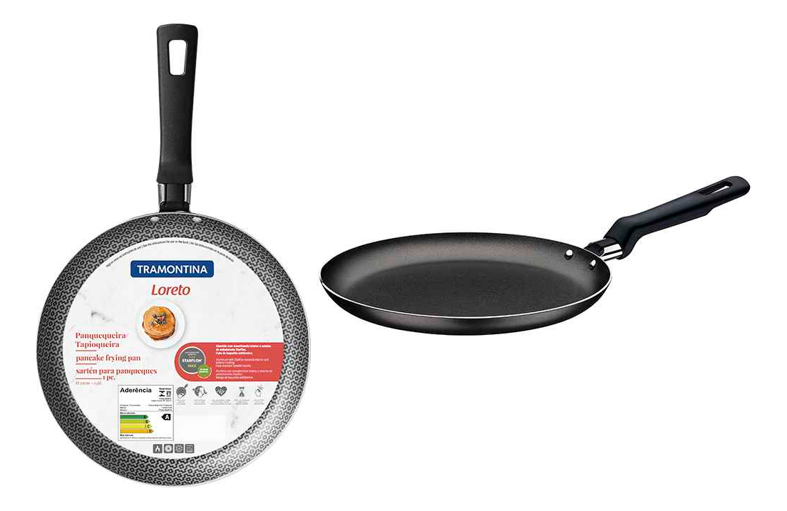 Panquequera 22cm. Loreto Negra Tramontina 20389/022-20120/02