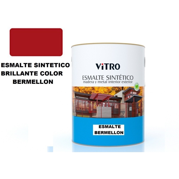 1/2lt Pintura Esmalte Sintético Brillante Vitro 26 Colores - Imagen 7