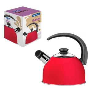 Caldera Ac.inox C/silbato 2.10l Coffee & Tea Roja Tramontina