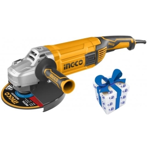 Amoladora Angular Ingco Ag30008 230mm 9 PuLG 3000w + Regalo