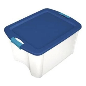 Caja Plástica Transparente Con Tapa, 68 Litros - Tv0226