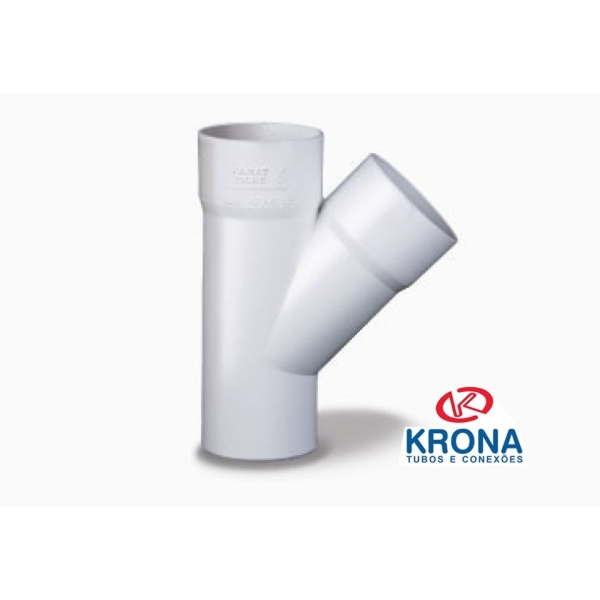 Ramal Y De Pvc M-h 50x50mm Liviano 1.8mm Grosor Krona