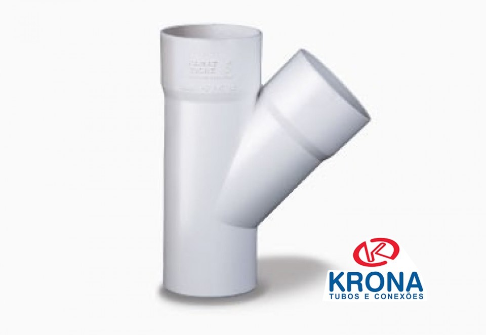 Ramal Y De Pvc M-h 50x50mm Liviano 1.8mm Grosor Krona