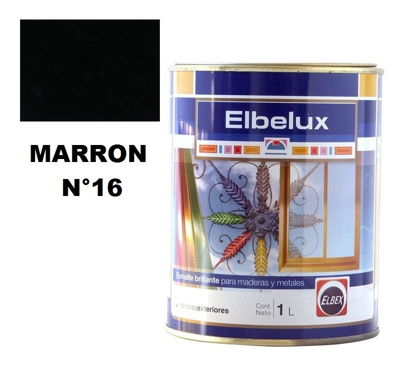 4lt Esmalte Sintetico Brillante Elbelux Elbex 32 Colores - Imagen 34