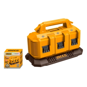 Cargador 20v Para 6 Baterias 4a Ingco Fcli2064