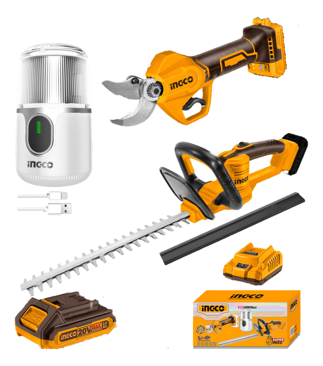 Combo De Tijera De Poda A Bateria Brushless + Cortacerco