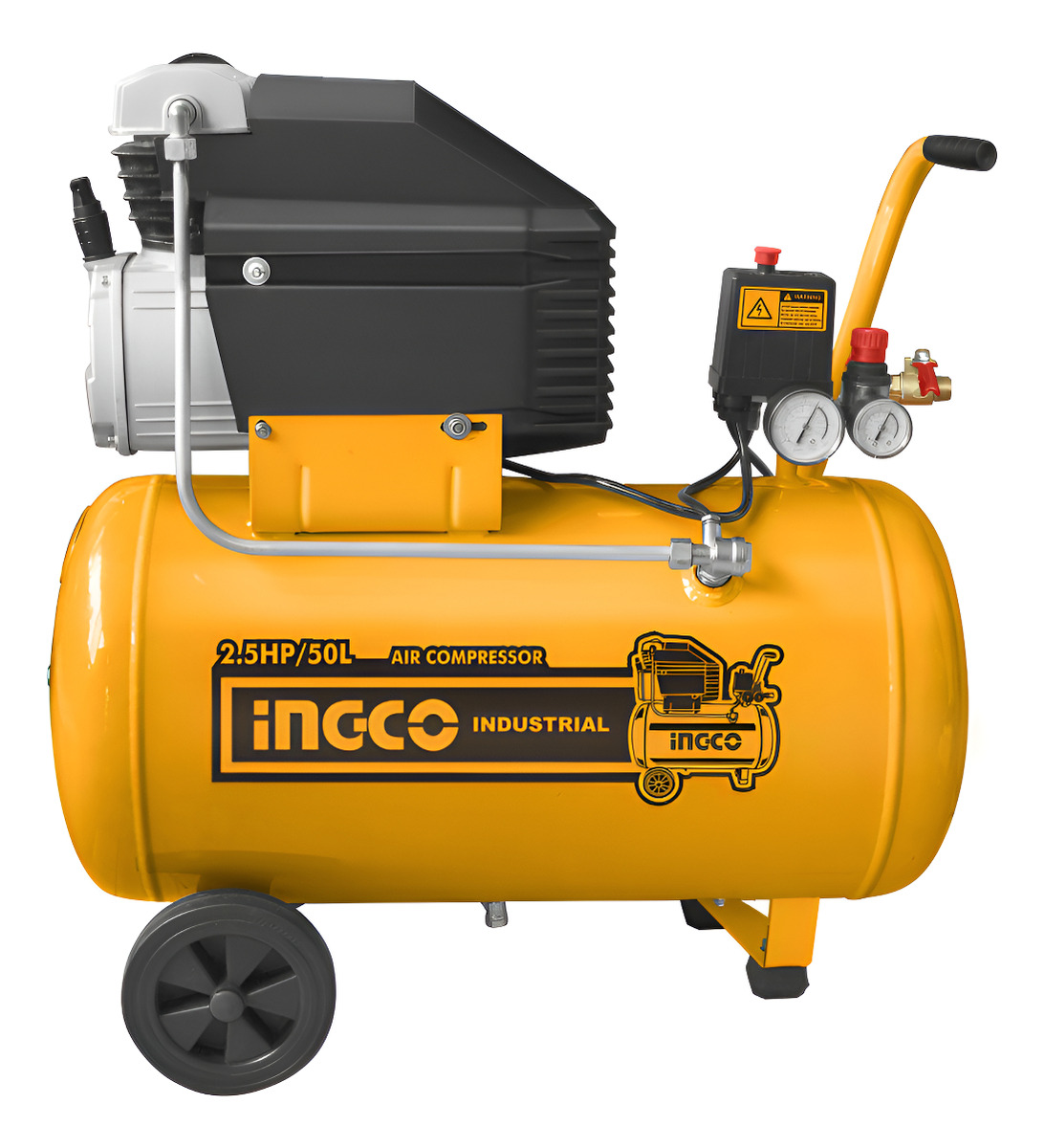 Compresor De Aire 50 Lts; 2,5hp; 8bar Ingco Ac25508 96db