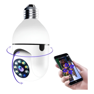 Camara Seguridad Lampara Espia Wifi 5g Panorámica 1080 Audio