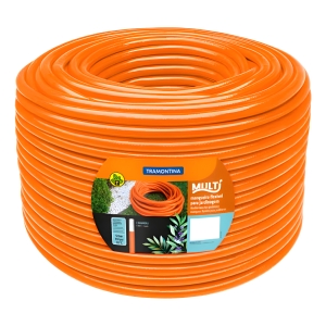 Manguera Flex Para Jardín 50m 1/2'' Naranja Tramontina P G