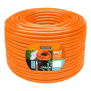 Manguera Flex Para Jardín 20m 1/2'' Naranja Tramontina P G
