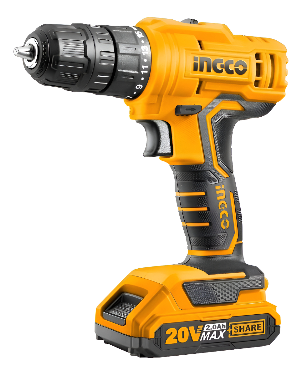 Taladro Atornillador Inalámbrico De 10mm Ingco Cdli20011 20v