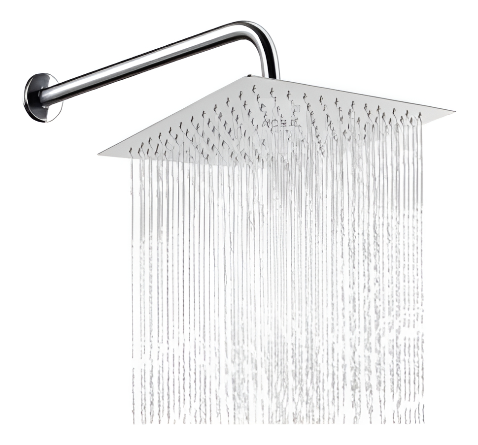 Roseta Para Ducha Cuadrada En Acero Inoxidable Rimontti P G