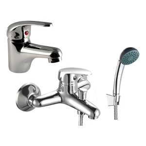 Monocomando Lavatorio 35mm + Monocomando Ducha Bañera