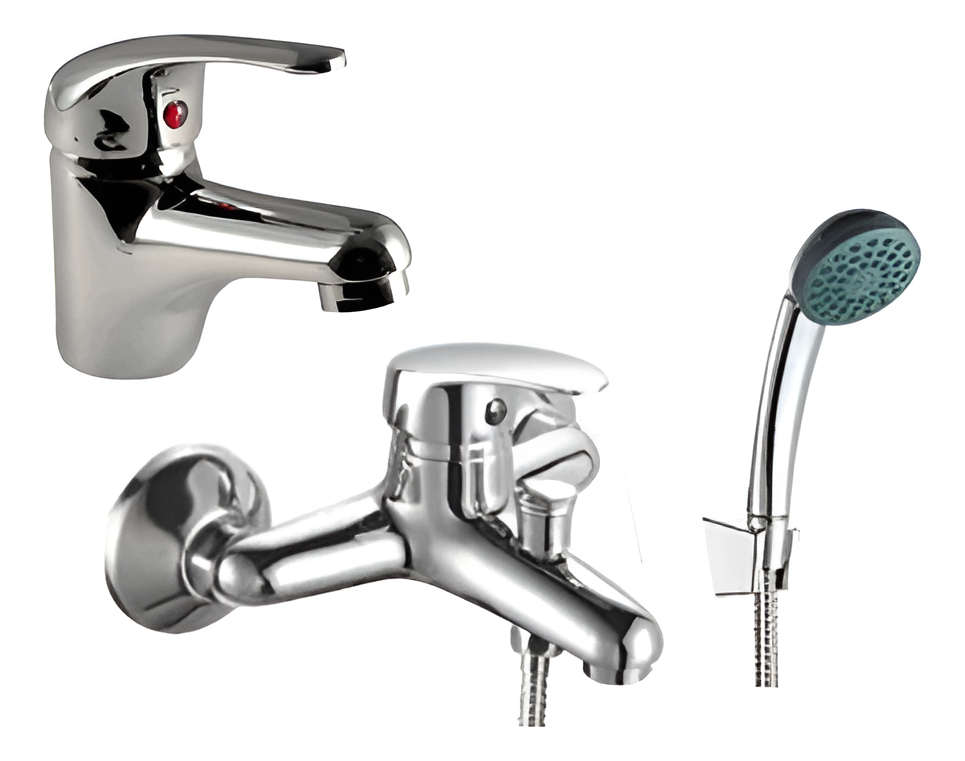 Monocomando Lavatorio 35mm + Monocomando Ducha Bañera