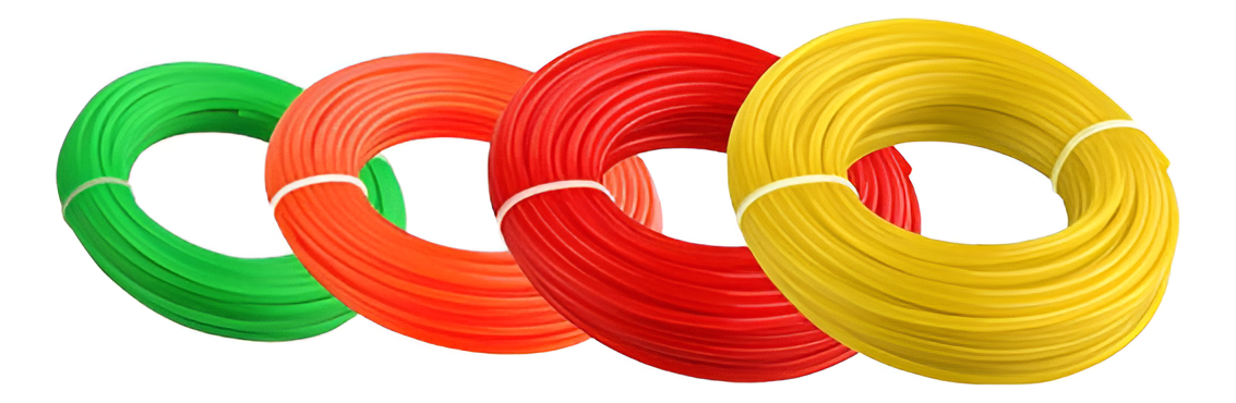 Tanza Bordeadora 2.7x188mtrs 1.36kg Cuadrada Rojo Wokin
