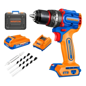 Taladro Atornillador 2 Batería 20v Cargador Y Accesorios