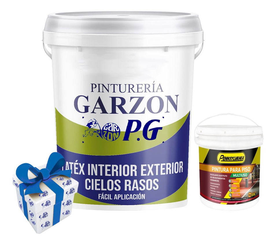 4lt Pintura P/ Pisos Multiuso Pennsylvania + 18lt Latex P G