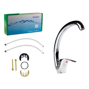 Monocomando Cocina De Mesada Cartucho 40mm Eh35031 Goldex