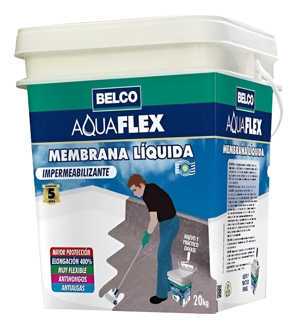 4kg Membrana Liquida 5 Colores Aquaflex Belco