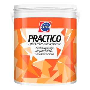 3,6l Pintura Elbex Practico Latex Int Ext Lavable
