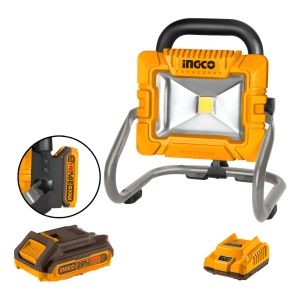 Foco Led A Bateria 20v P20s Ingco Con Bateria Y Cargador
