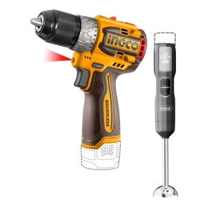 Combo Atornillador 16v Bat +mixer +valija Bat Y Carg Ingco