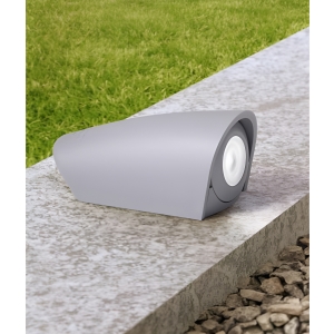 Aplique Led Cilíndrico Gris Ip67 G9 Inc. Mamete